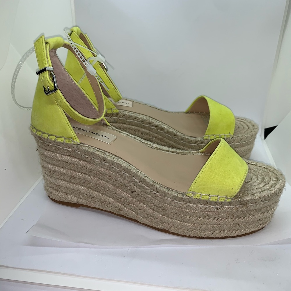 Antonio Melani Yellow Platform Wedge